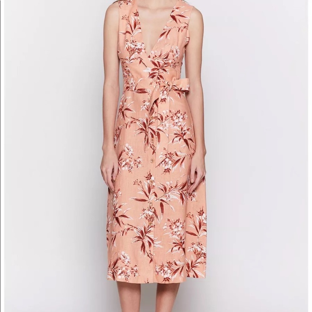 NWT Joie ‘Ethelda’ Pink Linen Dress in Size XS.